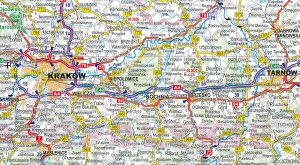 Plastic map samochodowa Polska 1:700 000 8