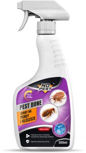 Spray Płyn Środek Oprysk Preparat na Pchły i Kleszcze Przeciw Pchłom Kleszczom "Pest Done" 500ml (2 szt) 2