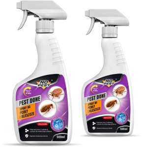 Spray Płyn Środek Oprysk Preparat na Pchły i Kleszcze Przeciw Pchłom Kleszczom "Pest Done" 500ml (2 szt) 3