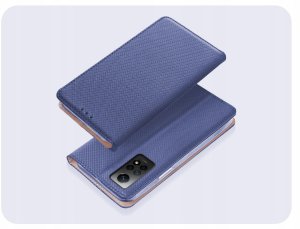 Hello Case Etui z Klapką Do Xiaomi Redmi Note 12 Pro 4G (Granatowe, Zamykane) Szkło 2