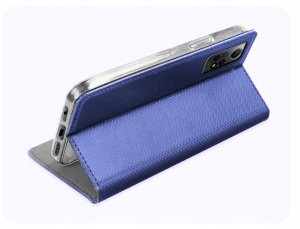 Hello Case Etui z Klapką Do Xiaomi Redmi Note 12 Pro 4G (Granatowe, Zamykane) Szkło 5