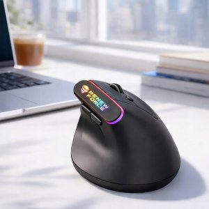 Myszka wertykalna Ergonomiczna pionowa MYSZ bezprzewodowa WiFi Bluetooth BT 2