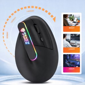 Myszka wertykalna Ergonomiczna pionowa MYSZ bezprzewodowa WiFi Bluetooth BT 3