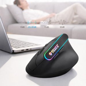 Myszka wertykalna Ergonomiczna pionowa MYSZ bezprzewodowa WiFi Bluetooth BT 9