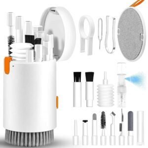 ZESTAW DO CZYSZCZENIA KLAWIATURY TELEFONU SŁUCHAWEK SZCZOTKA CZYŚCIK 20W1 2