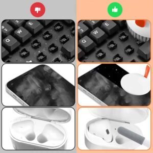 ZESTAW DO CZYSZCZENIA KLAWIATURY TELEFONU SŁUCHAWEK SZCZOTKA CZYŚCIK 20W1 3