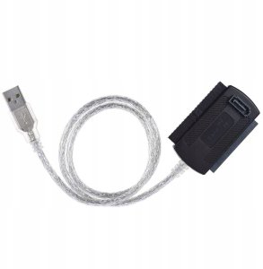 Zasilacz do laptopa ADAPTER DYSK DYSKÓW UNIWERSALNY ATA IDE 2.5" 3.5" SATA USB 2.0 ZASILACZ 2A 7
