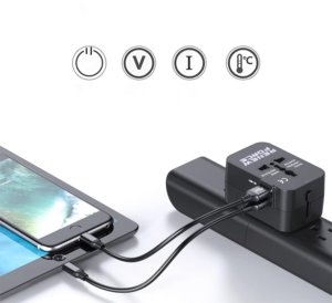 ADAPTER PODRÓŻNY Z DWOMA PORTAMI USB 2
