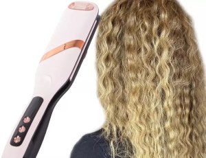 Lokówka Karbownica Falownica do Włosów - Ceramiczne Płytki, Jonizacja, Regulacja Temperatury 15