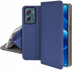 krainaGSM Etui MAGNET do Motorola G06 | G06 Power Zamykane Granatowe Futerał + Szkło 5