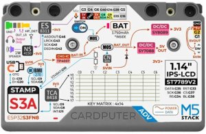 Laptop M5Stack Cardputer Adv wersja laptop z M5Stamp S3A modułem ESP32-S3FN8 M5Stack K132-Adv 8