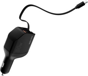 Mobile Origin 90W Car Charger CA22 - USB-C + USB-A, 2x USB-C Cable 2
