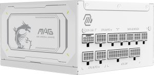 Zasilacz MSI MAG A1000GL PCIE5 White 1000W (306-7ZP9B51-CE0) 6