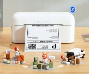 DRUKARKA KURIERSKA MUNBYN TERMICZNA USB BLUETOOTH INPOST DPD DHL UPS GLS 4