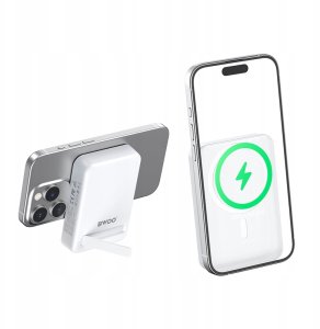 BWOO Power bank magnetyczny 20W 10000 mAh biały 4