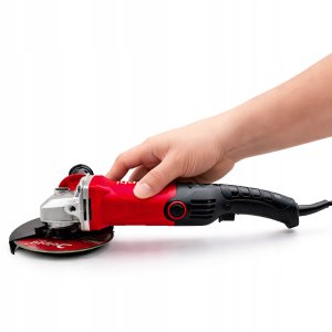 SZLIFIERKA KĄTOWA GUMÓWKA MOCNA KĄTÓWKA DIAX 125mm Z REGULACJĄ + 10 TARCZ 5