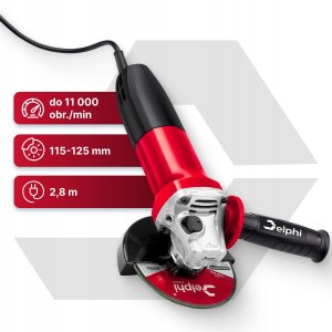 Szlifierka SZLIFIERKA KĄTOWA MOCNA GUMÓWKA KĄTÓWKA DIAX 125mm Z REGULACJĄ 6