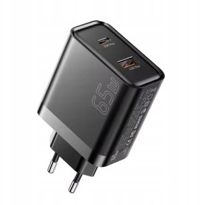 Ładowarka sieciowa szybka ESSAGER 65W GaN, USB-C, USB-A - PD3.0/QC4.0 6