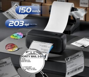 Phomemo 246BT Bezprzewodowa Drukarka Etykiet 4x6 Bluetooth Termiczna 10