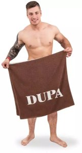 Ręcznik Kąpielowy MORDA DUPA - Śmieszny Prezent dla Faceta 5