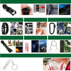 Zestaw wojskowy survivalowy 92w1 funkcje i elementy przetrwania, Duży zestaw przetrwania 2