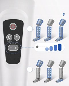 RENPHO Masażer Uciskowy Nóg Stóp i Ud 6 Trybów Relaksacja Mięśniowa 8