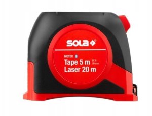 DALMIERZ LASEROWY METEC 20M Z MIARĄ ZWIJANĄ 5M 5