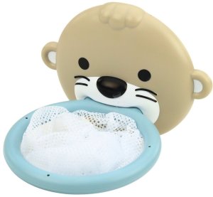 LeanToys Zestaw Zabawki Do Kąpieli Wydra Rodzinka Kosz Piłeczki 7 el. 4