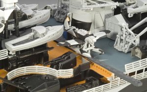 Model plastikowy statek Tirpitz 1:350 3