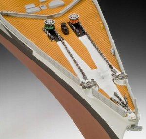 Model plastikowy statek Tirpitz 1:350 5