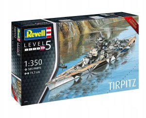 Model plastikowy statek Tirpitz 1:350 8