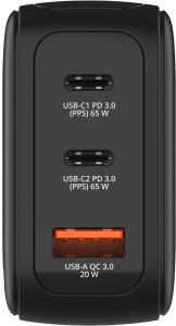 Ładowarka Verbatim Mini GaN 65W 2xUSB-C PD/1x USB-A QC adapter UE/UK/USA czarny (30238) 6
