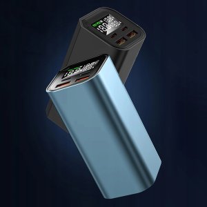 Zasilacz do laptopa Eneron Powerbank 20000mAh 4x USB/USB-C MOCNY 100W do LAPTOPA/TELEFONU - niebieski 4