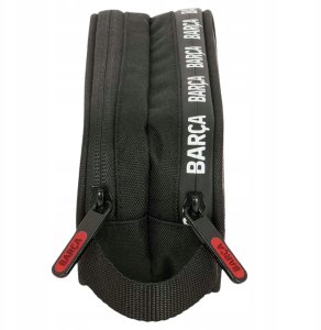 Piórnik Szkolny Podwójny FC Barcelona Logo Saszetka Czarny Zamek 25/26 2