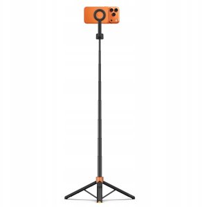 TECH-PROTECT L10S MAGSAFE BLUETOOTH SELFIE STICK TRIPOD BLACK/ORANGE 2