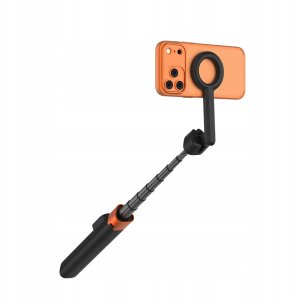 TECH-PROTECT L10S MAGSAFE BLUETOOTH SELFIE STICK TRIPOD BLACK/ORANGE 5