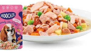 Butcher’s MOOCHIE Beauty Skin&Coat With Salmon 85g karma mokra dla psa z łososiem 2