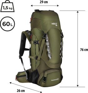 Nils Extreme NC1994 PLECAK TURYSTYCZNY RAMSVIK 60L NILS CAMP 8
