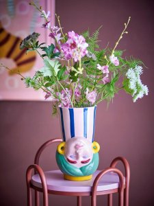 Bloomingville Miss Jody Vase, Wielokolorowy, Kamionka 3