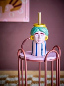 Bloomingville Miss Jody Vase, Wielokolorowy, Kamionka 4