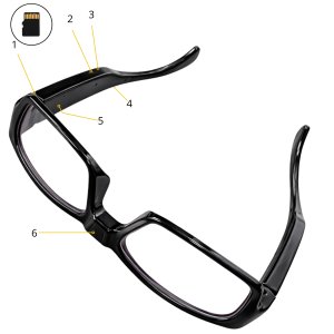 MINI KAMERA WIFI SZPIEGOWSKA UKRYTA W OKULARACH ANDROID PODGLĄD APLIKACJA 6