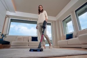 Odkurzacz pionowy Hoover HF610HX 011 Vacuum cleaner Handstick Cordless Operating time 40 min Dust container 0.7 L czarny 10