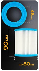 FILTR DO POMPY FILTRUJĄCEJ BASENOWEJ WKŁAD ZATRZYMUJĄCY OSAD TYP A I 8x9cm 5