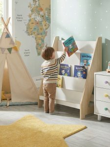 Biblioteczka Montessori dla dzieci MAXI Dąb/biały 3