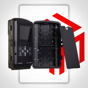 FOTOPUŁAPKA KAMERA LEŚNA MYŚLIWSKA 2K 34 DIODY 56MPx ZESTAW 14