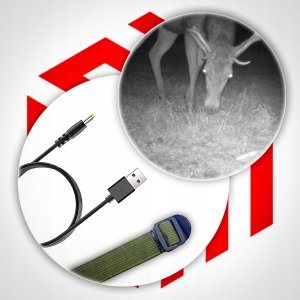 FOTOPUŁAPKA KAMERA LEŚNA MYŚLIWSKA 2K 34 DIODY 56MPx ZESTAW 3
