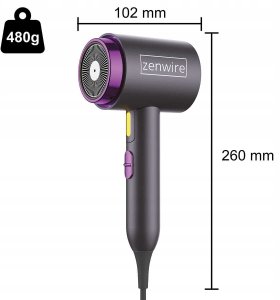 Mini Suszarka do Włosów z Jonizacją Składana Mała Turystyczna Podróżna PRO M1 14