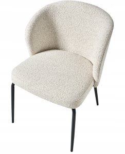 Zestaw 2 krzeseł do jadalni ZANA Boucle Jasnobeżowy 8