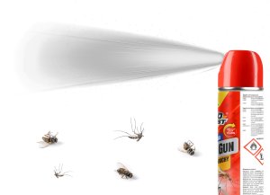 NO PEST Spray Środek Oprysk Preparat na Muchy Komary Meszki Muszki Owady Latające "Shot Gun" 750ml (2 szt) 7