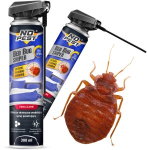 NO PEST Spray Środek Preparat Oprysk na Pluskwy Domowe Karaluchy "Bed Bug Sniper" 300ml (3 szt) 8
